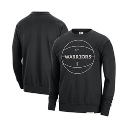 Mens Black Golden State Warriors 2023/24 Authentic Standard Issue Travel Performance Pullover Sweatshirt