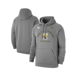 Mens Heather Gray Air Force Falcons Rivalry Badge Club Pullover Hoodie