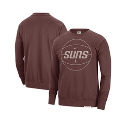 Mens Garnet Phoenix Suns 2023/24 Authentic Standard Issue Travel Performance Pullover Sweatshirt
