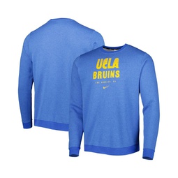 Mens Blue UCLA Bruins Vault Stack Club Fleece Pullover Sweatshirt
