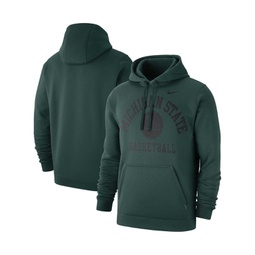 Mens Green Michigan State Spartans Basketball Club Fleece Pullover Hoodie