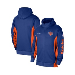 Mens Blue New York Knicks 2023/24 Authentic Showtime Full-Zip Hoodie