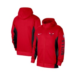 Mens Red Chicago Bulls 2023/24 Authentic Showtime Full-Zip Hoodie