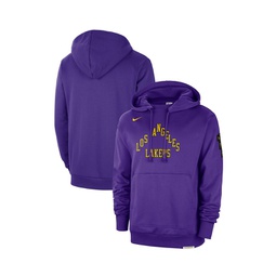 Mens Purple Distressed Los Angeles Lakers 2023/24 City Edition Courtside Standard Issue Pullover Hoodie