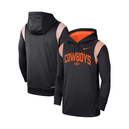 Mens Black Oklahoma State Cowboys 2022 Game Day Sideline Performance Pullover Hoodie