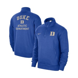 Mens Royal Duke Blue Devils Campus Athletic Department Quarter-Zip Sweatshirt
