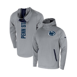 Mens Gray Penn State Nittany Lions 2-Hit Performance Pullover Hoodie