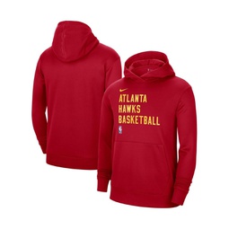 Mens and Womens Red Atlanta Hawks 2023/24 Performance Spotlight On-Court Practice Pullover Hoodie