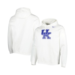 Mens White Kentucky Wildcats Logo Club Pullover Hoodie
