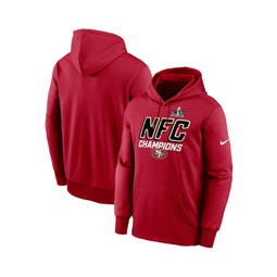 Mens Scarlet San Francisco 49ers 2023 NFC Champions Iconic Pullover Hoodie