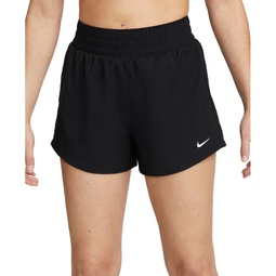Womens One Dri-FIT High-Waisted 3 Brief-Lined Shorts