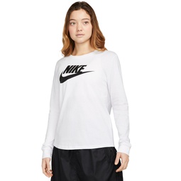 Womens Sportswear Essentials Long-Sleeve Logo T-Shirt