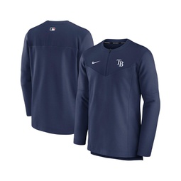 Mens Navy Tampa Bay Rays Authentic Collection Game Time Performance Half-Zip Top