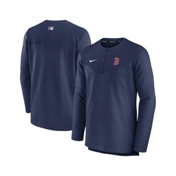 Mens Navy Boston Red Sox Authentic Collection Game Time Performance Half-Zip Top