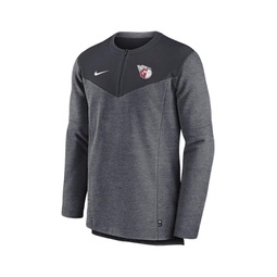 Mens Navy Cleveland Guardians Authentic Collection Game Time Performance Half-Zip Top