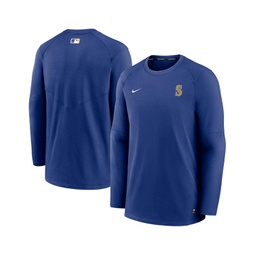 Mens Royal Seattle Mariners Authentic Collection Logo Performance Long Sleeve T-shirt