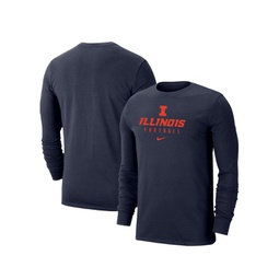 Mens Navy Illinois Fighting Illini Changeover Long Sleeve T-shirt