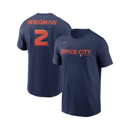 Mens Alex Bregman Navy Houston Astros City Connect Name and Number T-shirt