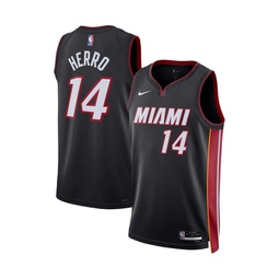 Mens and Womens Tyler Herro Black Miami Heat Swingman Jersey - Icon Edition