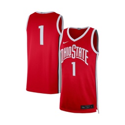 Mens #1 Scarlet Ohio State Buckeyes Limited Basketball Jersey