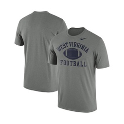 Mens Heather Gray West Virginia Mountaineers Legend Football Arch Performance T-shirt