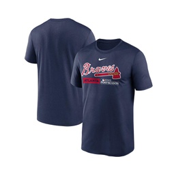 Mens Navy Atlanta Braves 2023 Postseason Authentic Collection Dugout T-shirt