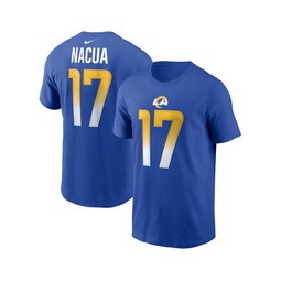 Mens Puka Nacua Royal Los Angeles Rams Player Name and Number T-shirt