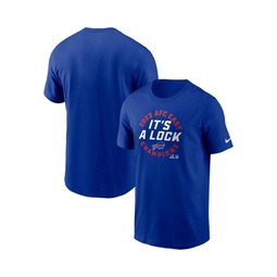 Mens Royal Buffalo Bills 2023 AFC East Division Champions Locker Room Trophy Collection T-shirt