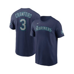 Mens J.P. Crawford Navy Seattle Mariners Player Name and Number T-shirt
