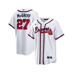 Mens Fred McGriff White Atlanta Braves 2023 Hall of Fame Inline Replica Jersey