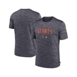 Mens Heather Charcoal San Francisco Giants Authentic Collection Velocity Performance Practice T-shirt