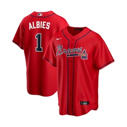 Mens Ozzie Albies Red Atlanta Braves Alternate Replica Player Name Jersey