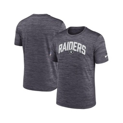 Mens Black Las Vegas Raiders Sideline Velocity Athletic Stack Performance T-shirt