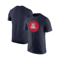 Mens Navy Arizona Wildcats Basketball Logo T-shirt