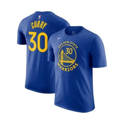 Mens Stephen Curry Royal Golden State Warriors Icon 2022/23 Name and Number T-shirt