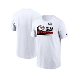 Mens White Kansas City Chiefs Super Bowl LVIII Champions Iconic T-shirt