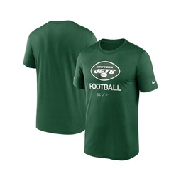 Mens Green New York Jets Infographic Performance T-shirt