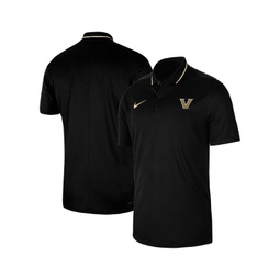 Mens Black Vanderbilt Commodores 2023 Sideline Coaches Performance Polo Shirt