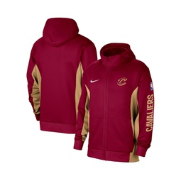 Mens Wine Cleveland Cavaliers 2023/24 Authentic Showtime Full-Zip Hoodie