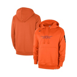 Mens Orange Distressed Phoenix Suns 2023/24 City Edition Courtside Standard Issue Pullover Hoodie