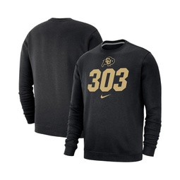 Mens Black Colorado Buffaloes 303 Pullover Sweatshirt