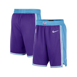 Mens Purple Blue Los Angeles Lakers 2021/22 City Edition Swingman Shorts
