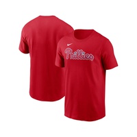 Mens Red Philadelphia Phillies Fuse Wordmark T-shirt