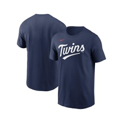 Mens Navy Minnesota Twins Fuse Wordmark T-shirt