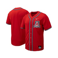 Mens Red Arizona Wildcats Replica Full-Button Baseball Jersey