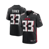 Mens Michael Turner Black Atlanta Falcons Game Retired Player Jersey