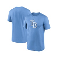 Mens Light Blue Tampa Bay Rays Legend Fuse Large Logo Performance T-shirt