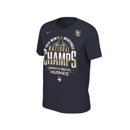 Womens Navy Uconn Huskies 2024 NCAA Mens Basketball National Champions Locker Room T-Shirt