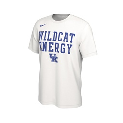 Mens White Kentucky Wildcats 2024 On Court Bench T-shirt