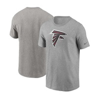 Mens Heathered Gray Atlanta Falcons Primary Logo T-shirt